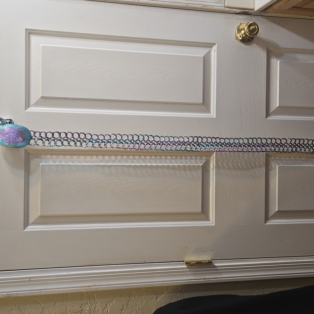 Handmade Adjustable Woven Metal Belt - Picture 6 of 6